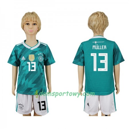 Koszulka Niemcy Müller 13 Dziecięcy Wyjazdowe Koszulki Piłkarskie Mistrzostwa Świata 2018